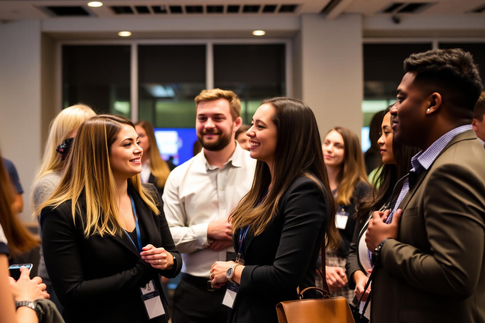 Founders and hiring teams networking at Mental Health Build